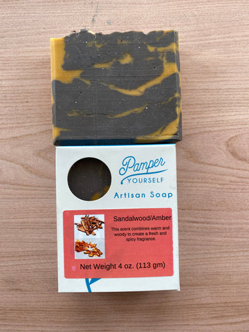 Sandalwood & Amber Artisan Soap