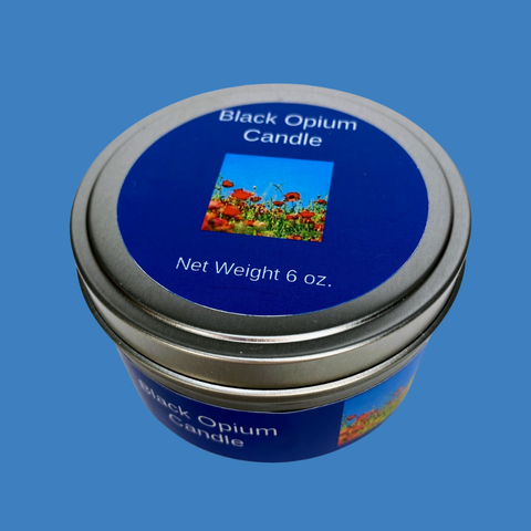 Black Opium Soy Candle with Wood Wick