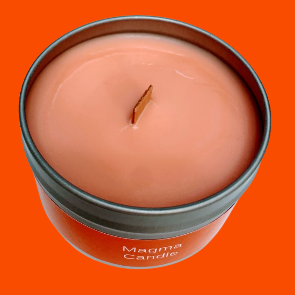 Magma Soy Candle with Wood Wick