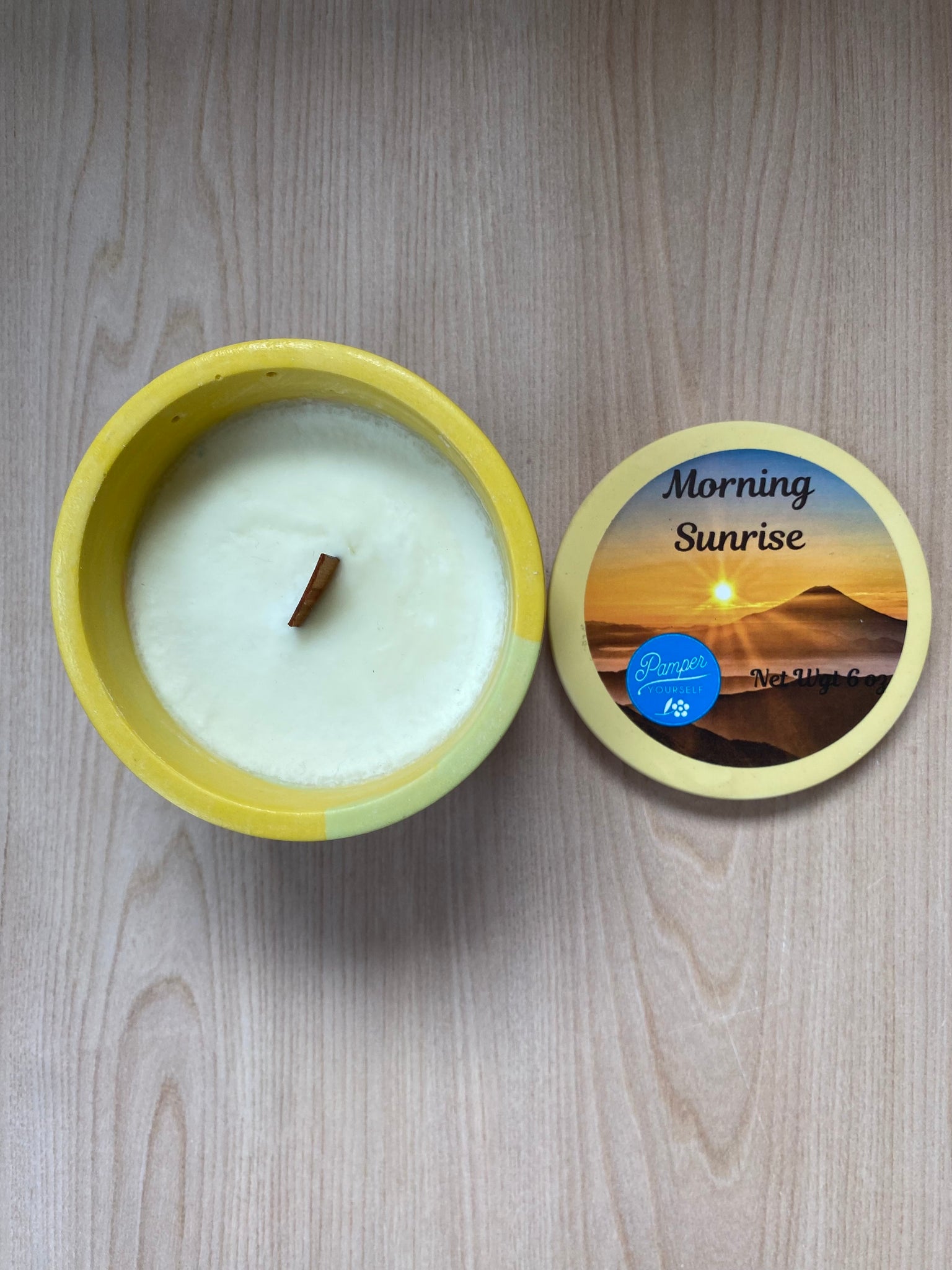 Morning Sunrise Hydrostone Candle
