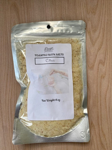 Citrus Foaming Bath Salts