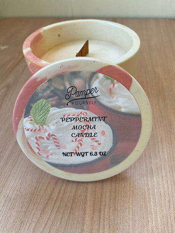 Peppermint Mocha Hydrostone Candle
