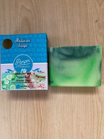 Cucumber & Peppermintt Artisan Soap