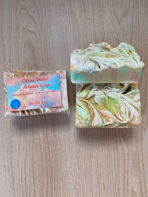 Citrus Pastel Artisan Soap