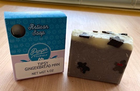 Tipsy Gingerbread Man Artisan Soap