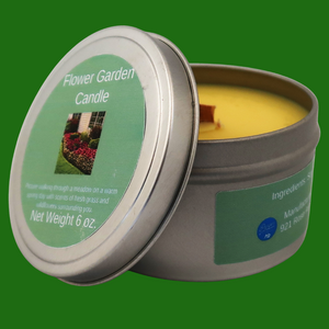 Flower Garden Soy Candle with Wood Wick