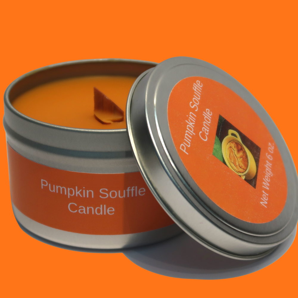 Pumpkin Souffle Soy Candle with Wood Wick