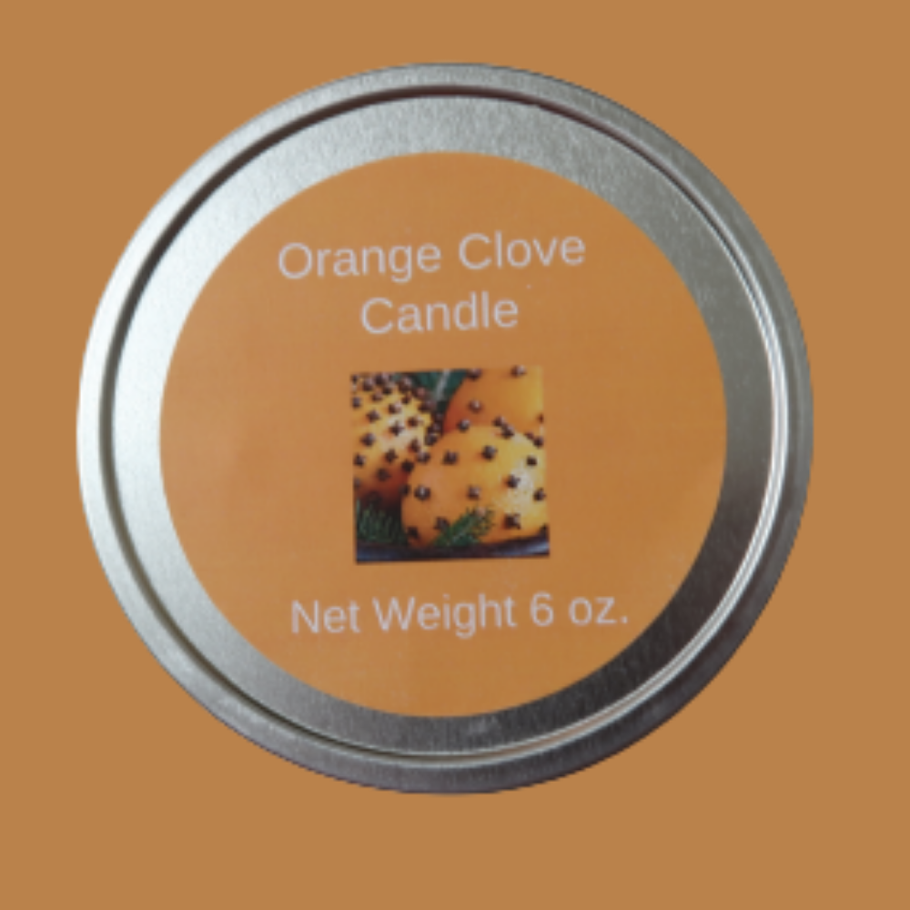 Orange Clove Soy Candle with Wood Wick