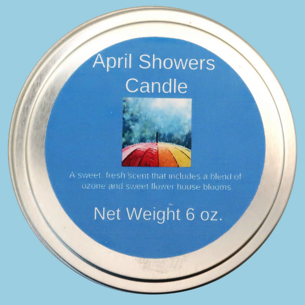 April Showers Soy Candle with Wood Wick
