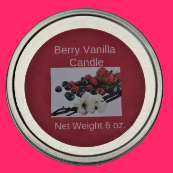 Berry Vanilla  Soy Candle with Wood Wick