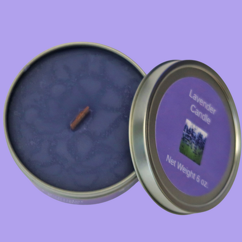 Lavender Soy Candle with Wood Wick